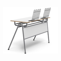 Chaise et table d'école, mobilier de classe, mobilier scolaire, bureau et chaise pour étudiants