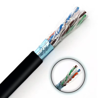 Cable de Red para Exteriores Multiusos, Cable de Red CAT6 Blindado Versátil para Datos, Voz y CCTV, Integración de Sistemas para Exteriores
