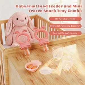 Alimentador de Alimentos Sólidos para Bebés con Diseño de Conejo, Bolsa de Silicona para Aliviar el Dolor de Encías, Producto Esencial Moderno para Guardería, Juguete Mordedor - Product Image 6