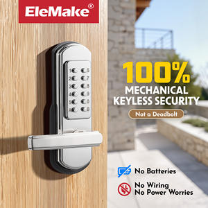 304 Roestvrijstalen Mechanische Combinatie Deurslot-Sleutelloos Codetoetsenbord Veiligheidsslot Voor Linker Naar Binnen Openende Deuren - Product Image 2