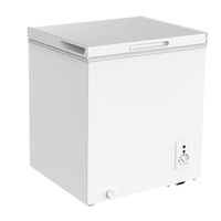 Congélateur coffre mini BD-66/2cu.ft à porte unique, congélateur/réfrigérateur 2 en 1 avec 5 modes de température