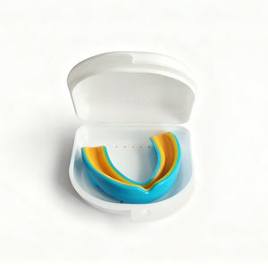 واقي فم رياضي مريح بتصميم طبقتين، واقي أسنان ممتص للصدمات للملاكمة والفنون القتالية المختلطة والفنون القتالية - Product Image 1