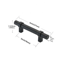 KOSIN DANNY CHINE CS012 Poignées de tiroir en acier inoxydable modernes pour meubles de cuisine, quincaillerie d'armoire, barre en T
