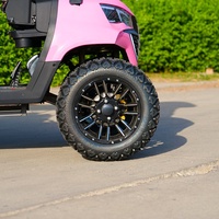Voiture de golf électrique rose clair 4 places, nouveau modèle, voiture de chasse électrique en métal pour conduite normale, différent modèle 48V GCC Club Car