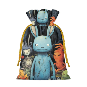 Sacs-cadeaux à cordon pour fêtes de Noël avec image personnalisée - Product Image 3