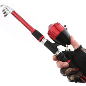 <span class=keywords><strong>Canne</strong></span> à pêche à fond télescopique en fibre de verre de 1.8 mètres <span class=keywords><strong>pour</strong></span> débutants à action lente espèces cibles de basse - Product Image 3