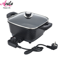 Marmite électrique d'intérieur, 220 v, sans fumée, faible puissance, pour dortoir, cuisine, appareil de cuisson pour céréales, maison