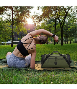 Bolsa de viaje deportiva multifuncional de gran capacidad para hombres y mujeres, equipaje portátil, nueva separación en seco y húmedo, cremallera geométrica para Fitness - Product Image 6