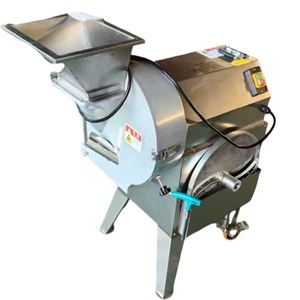 Commercial Electric <b>Vegetable</b> <b>Cutter</b> for Sweet Potatoes Cucumber Slicer Dicer Fruit <b>Vegetable</b> Processing Machine - Product Image 1