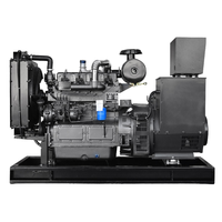 Groupe électrogène diesel agricole durable 30kW-60kW à refroidissement par eau avec radiateur en cuivre, châssis ouvert, pour ferme et serre