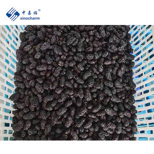 Sinocharm 80%, черный, свежий, органический, не червячный, IQF Mulberry, оптовая цена, 10 кг, оптом, замороженная вся Mulberry - Product Image 3