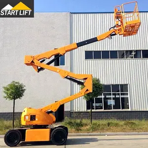 18M Telescopic Boom Angkat 2 Tingkat Telescopic Man Boom Lift Keranjang Truk Articulated Self Propelled Towable Boom Lift untuk dijual