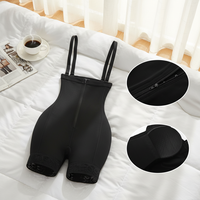 Culotte Gainante Taille Haute pour Femme Remonte-Fesses avec Quatre Coussinets Amovibles et Fermeture Éclair