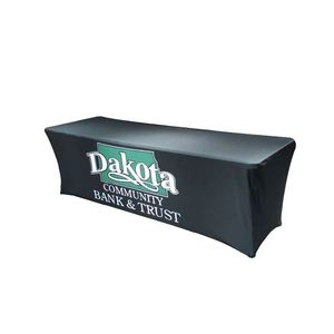 Personalized Waterproof Rectangle Cloth Throw 4Ft <b>6Ft</b> 8Ft Outdoor Fitted Stretch <b>Table</b> Cover Polyester Vinyl for Business - Product Image 3