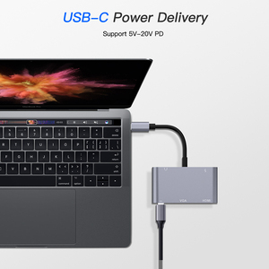 Hub <span class=keywords><strong>USB</strong></span> tipo <span class=keywords><strong>C</strong></span> con adaptador multipuerto de aluminio 5 en 1 puertos <span class=keywords><strong>USB</strong></span> 3,0 portátil para <span class=keywords><strong>MacBook</strong></span> <span class=keywords><strong>Pro</strong></span> 2015/2016/2017 para Huawei MateBook - Product Image 3