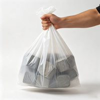 Sac plat ouvert en LDPE résistant à l'humidité et à la poussière, multi-usages pour l'emballage de pièces industrielles