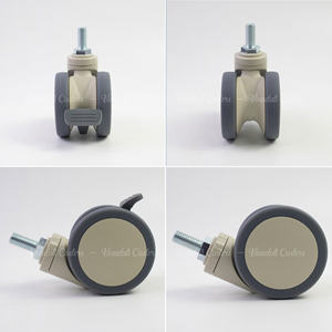 Roulettes de lit d'hôpital en plastique ABS et TPR de haute qualité OEM, roulettes médicales de 3, 4, 5 pouces, prix d'usine, roulettes pour fauteuil dentaire - Product Image 3