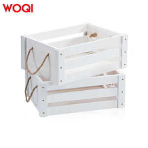 WOQI commercio all'ingrosso di Design moderno casse di legno vari libri di frutta di stoccaggio Desktop di nozze supermercato scatole di stoccaggio in legno - Product Image 5