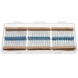 25 valores = 250PCS 1/2 W Kit de surtido de resistencias 1 Ohm a 1M Ohm 1/2 Watt 1% Resistencias de película metálica - Product Image 1