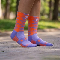 Nouvelle arrivée Compression personnalisé chaussettes de course haute élastique chaussettes de cyclisme grande marque professionnel séchage rapide GYM chaussettes de sport hommes