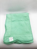 Couverture matelassée brodée en coton de style familial pour bébés et enfants, style européen et américain, 200 fils au pouce carré, garnissage en polyester et soie