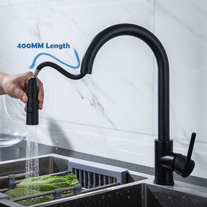Robinet <span class=keywords><strong>mitigeur</strong></span> de <span class=keywords><strong>cuisine</strong></span> flexible et pliable pour évier, livraison gratuite, de luxe, <span class=keywords><strong>noir</strong></span> mat - Product Image 1