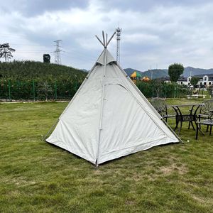 Pyramid Tent 200X200 Single Layer White UV Protection Waterproof Outdoor Camping Tent - Product Image 3