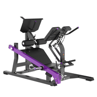 Machine de musculation professionnelle double 45° pour extension des hanches, en acier, avec fonction de musculation des jambes, des bras, du dos et de la poitrine, à charge par plaques