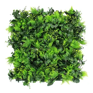 Kunstmatige Greenery Topiary Hagen Panelen Plastic Faux Struiken Hek Voor Muur Achtergrond Decor