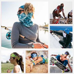 Braga de <span class=keywords><strong>cuello</strong></span> unisex de poliéster personalizada, sin costuras, tubular, tipo bandana, máscara facial, calentador de <span class=keywords><strong>cuello</strong></span> para ciclismo al aire libre - Product Image 3