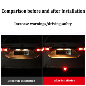 F1型频闪发光二极管制动指示灯后尾灯闪光自动警告反向停止安全灯DRL 12v汽车摩托车 - Product Image 5
