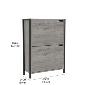 Modern Flip Sliding Door Living Room <strong>Hallway</strong> Furniture Wooden <strong>Small</strong> Home Storage Shoe Rack <strong>Cabinet</strong> - Product Image 6