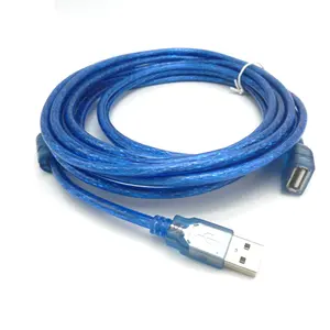 Cable de extensión USB tipo A macho A hembra, 30AWG, 28awg, 26AWG, cobre desnudo, 50cm, 1m