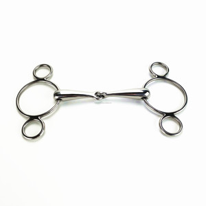 Équipement articulé solide de cheval de bouche de peu de course de cheval continental de bâillon d'acier inoxydable durable léger - Product Image 3