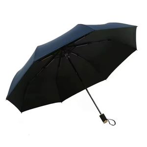 Custom Automatic Open and Close Three <b>Folding</b> Umbrella 3 Fold Lightweight With Logo - Product Image 4