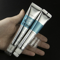 Tubo de Crema para Ojos Personalizado, Tubo Flexible con Rodillo de Acero y Tapa Transparente