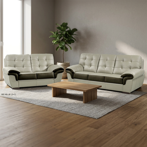 Canapé BIS NELLIE, mobilier moderne de luxe pour salon, salle à manger, bureau à domicile, appartement, cuir véritable, 3+2+1, réglable, écologique - Product Image 2