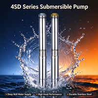 Pompa Celup Sumur Dalam MINGYUAN 4SD4/18 2HP 4 Inci, Pompa Air Borehole Baja Anti Karat, Head Maksimum 119m untuk Irigasi Pertanian