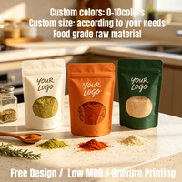 Pochette Doypack Personnalisée Imprimée à Faible MOQ avec Fenêtre, Qualité Alimentaire, Anti-humidité, avec Fermeture Éclair, Conception Gratuite