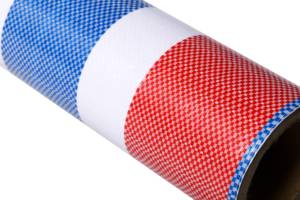 Tissu de bâche <span class=keywords><strong>bleu</strong></span> PE écologique de haute qualité de la Chine PP/PE bâche à rayures rouges <span class=keywords><strong>bleu</strong></span> <span class=keywords><strong>blanc</strong></span> tente extérieure, auvent extérieur - Product Image 2