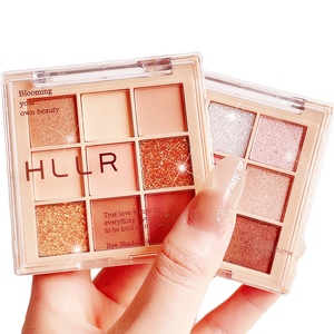 9 Pan Glitter Lentejuelas Shimmer Earth Tone Pearl Mate <span class=keywords><strong>Paleta</strong></span> <span class=keywords><strong>de</strong></span> sombras <span class=keywords><strong>de</strong></span> ojos 9 Color <span class=keywords><strong>Maquillaje</strong></span> - Product Image 2