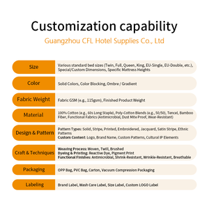 Juego <span class=keywords><strong>de</strong></span> Ropa <span class=keywords><strong>de</strong></span> Cama <span class=keywords><strong>de</strong></span> Lujo para Hotel, Serie <span class=keywords><strong>300</strong></span> <span class=keywords><strong>Hilos</strong></span>, Algodón Satinado a Rayas en Blanco, Sábana <span class=keywords><strong>de</strong></span> Hotel 60*40S - Product Image 4