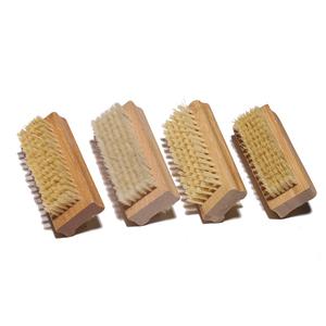 Brosse à ongles en bois en gros, double face, brosse de nettoyage <span class=keywords><strong>naturelle</strong></span> pour ongles, brosse de nettoyage pour ongles écologique, personnalisation acceptable - Product Image 2