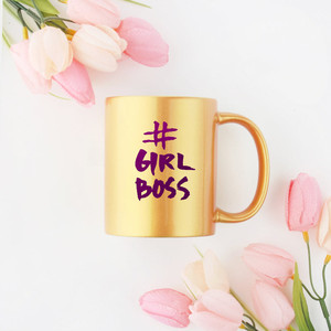 Girl Boss Gold & Silver Mug - Product Image 1