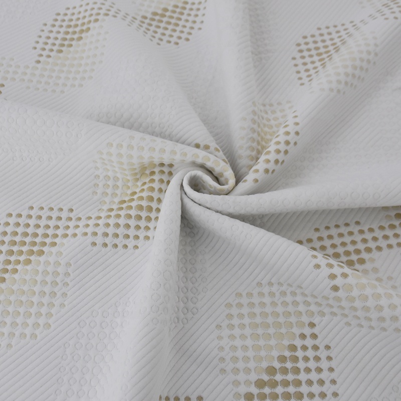 China factory double jacquard fabric 100% polyester knitted for mattress cover
