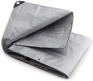 Couverture de bâche en gros bon marché, bâche en poly anti-déchirure avec bords renforcés - Product Image 1