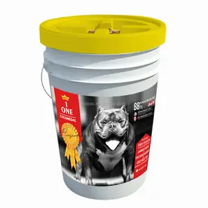 10KGS pet plastic bucket for food storage with gamma lid easy to open and sealing from China SDPAC