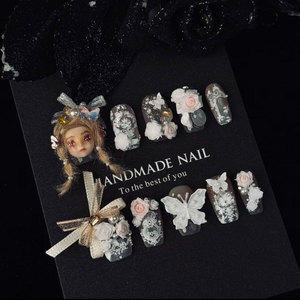 100% hecho a mano Simple estilo elegante Color verde mejor calidad hecho a mano Prensa en <span class=keywords><strong>uñas</strong></span> fabricantes <span class=keywords><strong>de</strong></span> <span class=keywords><strong>uñas</strong></span> artificiales - Product Image 2