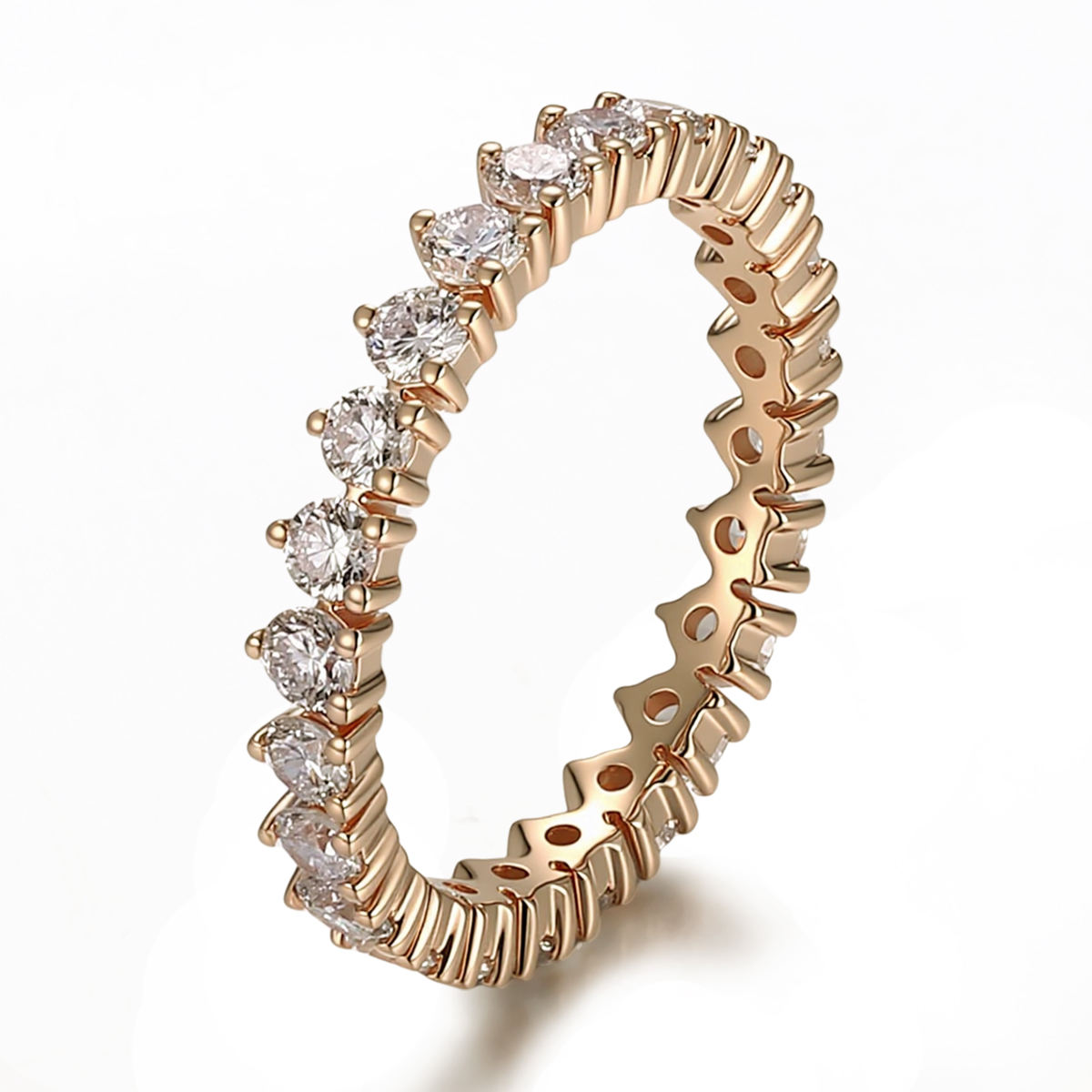 แหวนเพชรแล็บทองแท้ 14k