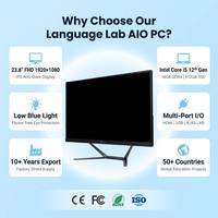 Sistema de Laboratorio de Idiomas Digital, PC Todo en Uno, Software de Enseñanza Integrado, Hardware Personalizado, Solución Llave en Mano